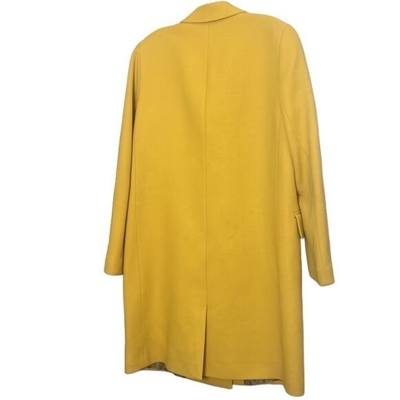 LAFAYETTE 148 GIANNA DOUBLE BREASTED MUSTARD WOOL BLEND JACKET SIZE M - Picture 5 of 11
